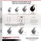 Service Caster 8 Inch Kingpinless Polyolefin Wheel Swivel Top Plate Caster SCC-KP30S820-POR - alternate 3